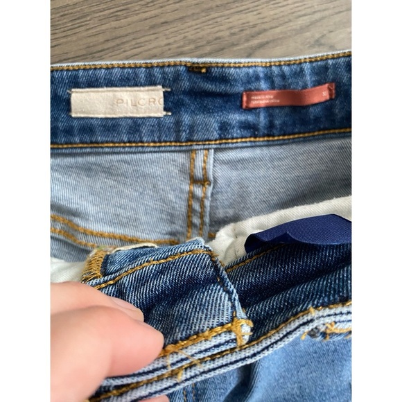 ANTHROPOLOGIE Pilcro Ripped High Rise Cigarette Slim Straight Jeans - Picture 5 of 7